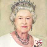 Portrait of the Queen Elizabeth II postcard and envelope - The Postcard Store – Visions